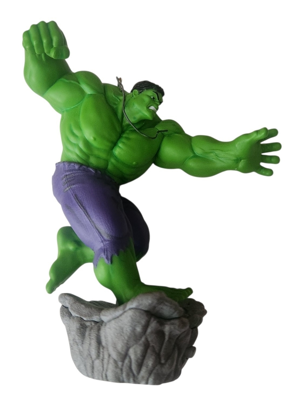 Hallmark 2014 " Hulk Smash" Ornament With Battery Features Sounds 4.5" Tall VTG